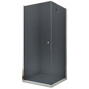 MEXEN/S - PRETORIA sprchovací kút 70x70 cm, grafit, chróm 852-070-070-01-40