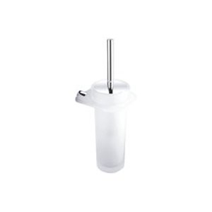 NIMCO - BORMO+IXI toaletní WC kartáč - masiv.sklo - úchyt plexi (BR X3-94W-26)