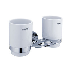 NIMCO - UNIX dvojitý držák kartáčků a 2x pohárek keramika UN 13057DKN-26 (UN 13057DKN-26)