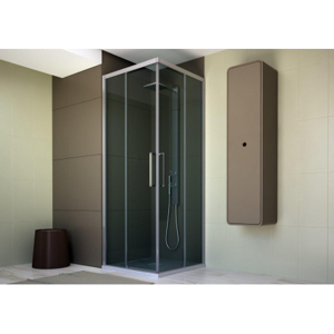 Obdélníkový a čtvercový sprchový kout HOPA URBAN ESSENCE A1FS - 200 cm, Levé (SX), Ossidato - matný hliník, Čiré bezpečnostní sklo - 6 mm, Přední posuvné dveře: 80 -100 x 200 (v) cm (BEA15SXA1)