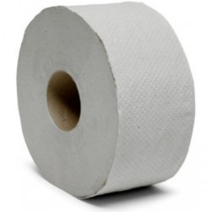 Ostatní - AND GO Toaletní papír, 400m, 1 vrstvý, šedý, recykl. Průměr 28cm 10601006031 (10601006031)