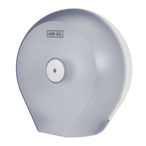 Ostatní - AND GO Zásobník na toaletní papír Midi D2s průhledná/bílá 40013010 (40013010)
