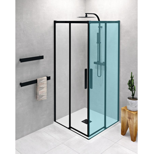 POLYSAN - ALTIS LINE BLACK sprchové dvere 780-800, výška 2000, číre sklo AL1582B