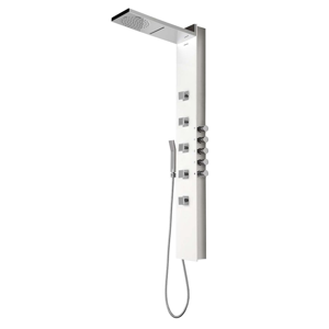 POLYSAN - SOUL 200 termostatický sprchový panel nástěnný, 210x1500mm, bílá (78761)