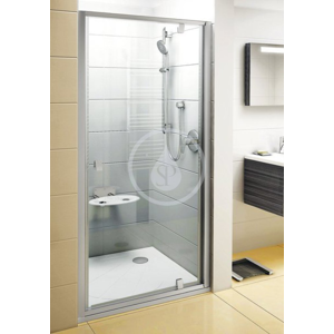 RAVAK - Pivot Sprchové dvere PDOP1-90, 861–911 mm, satin/číre sklo 03G70U00Z1