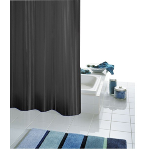 Ridder - SATIN záves 180x200cm, textil, čierna (47850)