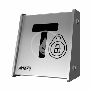SANELA - Automaty Nástenný RFID spínač dverového zámku, matná nerezová SLZA 30A