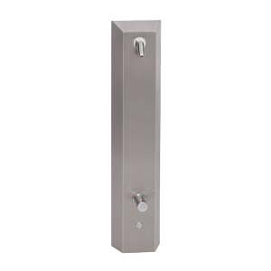 Sanela SLSN 02PT Nerezový sprchový panel s integrovaným piezo ovládáním a termostatickým ventilem, 24V DC (SL 82021)