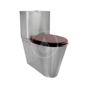 SANELA - Nerezová WC WC kombi pre telesne handicapovaných, antivandal, nehrdzavejúca oceľ SLWN 16