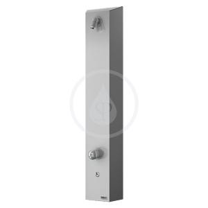 SANELA - Nerezové sprchové panely Sprchový panel z nehrdzavejúcej ocele s integrovaným ovládaním piezo a so zmiešavacou batériou – 2 vody SLSN 02P