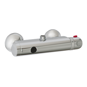 Sanela SLS 03 Automatické nástěnné ovládání sprchy s elektronikou ALS s horním vývodem a termostatickým ventilem pro připojení ke sprchovému setu, 24V DC (SL 02030)
