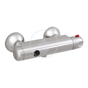 SANELA - Senzorové sprchy Termostatická nástenná sprchová batéria so spodným vývodom, chróm SLS 03S