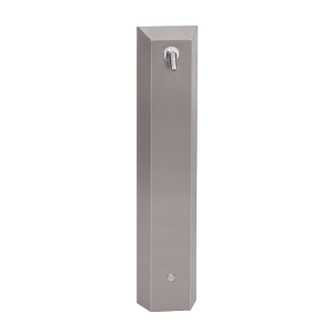 Sanela SLZA 21P Nerezový sprchový nástěnný panel s piezo tlačítkem - předmíchaná voda (SL 88217)
