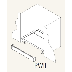 SanSwiss ILA Hliníkový panel pro obdél. vaničku-I panel,1200/95,50-ALUCR (PWII12050)