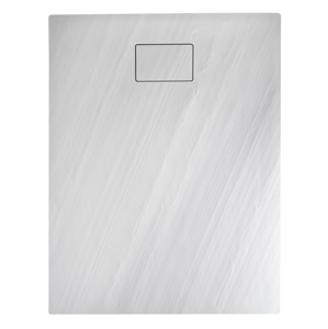 SAPHO - ACORA sprchová vanička,litaty mramor,obdĺžnik 100x80x2,9cm, biela,dekor kam AC003