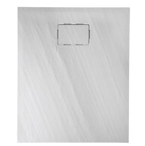 SAPHO - ATIKA sprchová vanička, litý mramor, obdĺžnik 120x80x3,5cm, biela, dekor kameň (AK004)