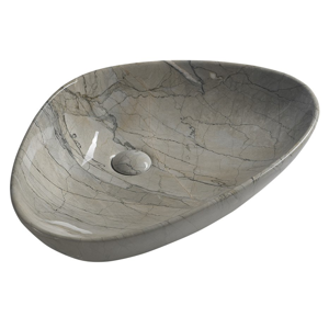 SAPHO - DALMA keramické umývadlo 58,5x14x39 cm, grigio MM213