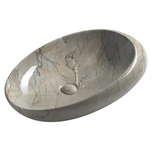 SAPHO SAPHO - DALMA keramické umyvadlo 68x44x16,5 cm, grigio (MM313)