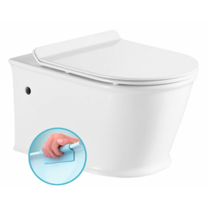SAPHO - GALIA závesná WC misa, Rimless, 37x54,5 cm, biela PC081