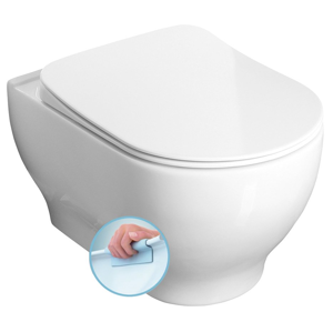 SAPHO - GARCIA závesné WC rimless, 36,5x52,5 cm (100514)