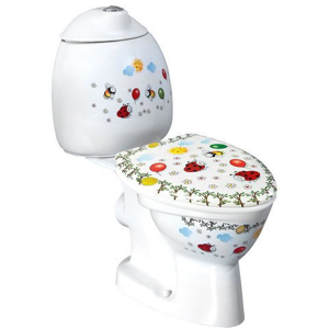 SAPHO - KID dětské WC kombi vč.nádržky, zadní odpad, barevný potisk (CK311.400.0F)