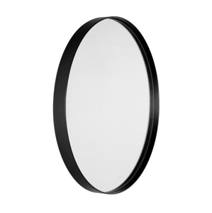 SAPHO - ORBITER zrcadlo kulaté s páskem, ø 60cm, černá mat (ORB060)