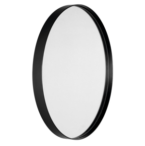 SAPHO - ORBITER zrcadlo kulaté s páskem, ø 70cm, černá mat (ORB070)