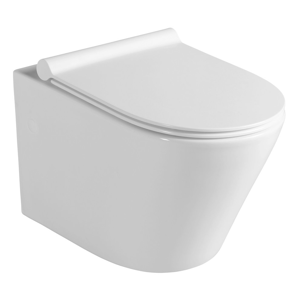 SAPHO - PACO závěsná WC mísa vč. sedátka, 36x52,5 cm, bílá (PZ1012)