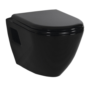 SAPHO - PAULA WC závesné 35,5x50cm, čierna (TP325.40100) (TP325-11SI)
