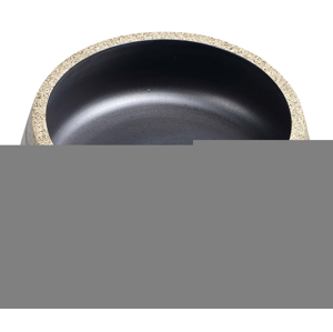 SAPHO - PRIORI keramické umývadlo, priemer 41cm, 15cm, čierna/kameň PI021