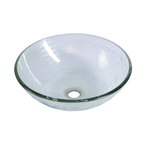 SAPHO - RIPPLE sklenené umývadlo priemer 42 cm 2501-18