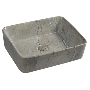 SAPHO - DALMA keramické umývadlo 48x13x38 cm, grigio MM513