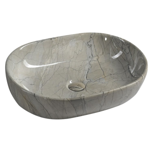 SAPHO - DALMA keramické umývadlo 59x14x42 cm, grigio MM413