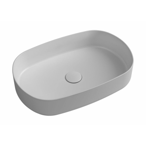 ISVEA - INFINITY OVAL keramické umývadlo na dosku, 55x36cm, biela 10NF65055