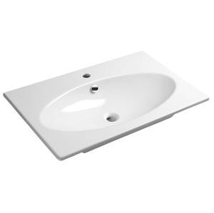 SAPHO - SISTEMA X keramické umývadlo 80x51cm, biela (10SX50080)
