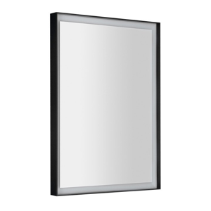 SAPHO - SORT LED podsvietené zrkadlo 470x700mmm, čierna mat ST047