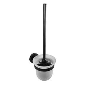SAPHO - X-ROUND BLACK WC kefa nástenná, miska mliečne sklo, čierný (104113010) (XB300)