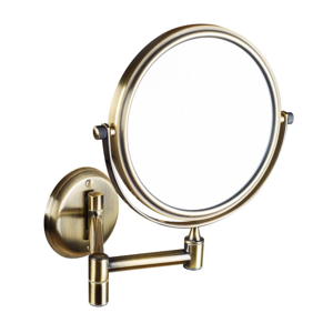 SAPHO - Zväčšovacie kozmetické zrkadlo, obojstranné, bronz XP012