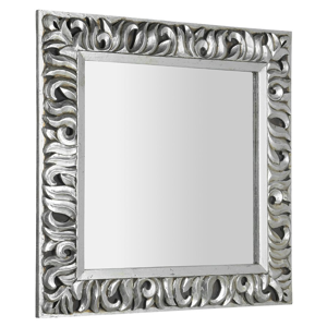 SAPHO - ZEEGRAS zrcadlo v rámu, 90x90cm, stříbrná (IN401)