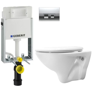 /SET/GEBERIT - SET KOMBIFIXBasic včetně ovládacího tlačítka DELTA 50 CR pro závěsné WC CERSANIT MITO + SEDÁTKO (110.100.00.1 50CR MI1)