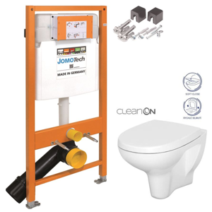 JOMOTech modul pre závesné WC bez sedátka + WC CERSANIT ARTECO CLEANON + SEDADLO 174-91100700-00 AT1