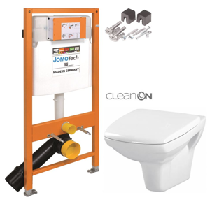 JOMOTech modul pre závesné WC bez sedátka + WC CERSANIT CLEANON CARINA + SEDADLO 174-91100700-00 CA1