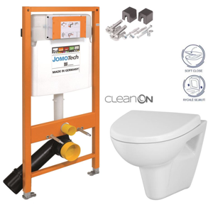 JOMOTech modul pre závesné WC bez sedátka + WC CERSANIT CLEANON PARVA + SEDADLO 174-91100700-00 PA1