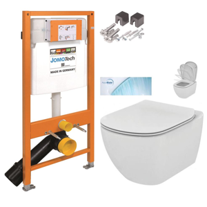 JOMOTech modul pre závesné WC bez sedátka + WC Ideal Standard Tesi so sedadlom SoftClose, AquaBlade 174-91100700-00 TE1
