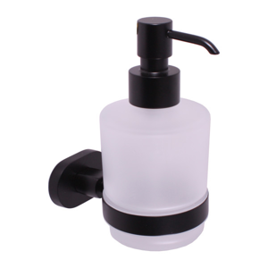 SLEZAK-RAV - Dávkovač tekutého mýdla, sklo, Barva: černá matná (YUA0303CMAT)