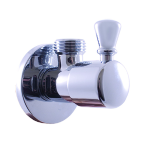 SLEZAK-RAV - Rohový ventil s keramickým vrškem - chrom, Barva: chrom (ROH001)