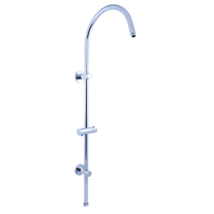 SLEZAK-RAV - Sprchová tyč k bateriím s hlavovou a ruční sprchou, Barva: chrom (MD0554L)