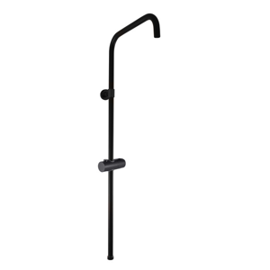 SLEZAK-RAV - Sprchová tyč k bateriím s hlavovou a ruční sprchou, Barva: černá matná (MD0763CMAT)