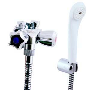 SLEZAK-RAV - Vodovodní baterie sprchová pro nízkotlaké ohřívače, Barva: chrom, Rozměr: připojení na flexi hadice (EN080/1)