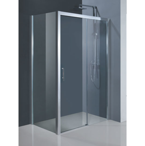 Sprchové dveře HOPA ESTRELA - 120 cm, 195 cm, Levé (SX), Hliník chrom, Čiré bezpečnostní sklo - 6 mm (BCESTR12CCL)